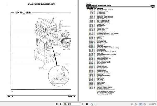 Hesston Forage Harvester SP4000 Parts Catalog 7080401 3
