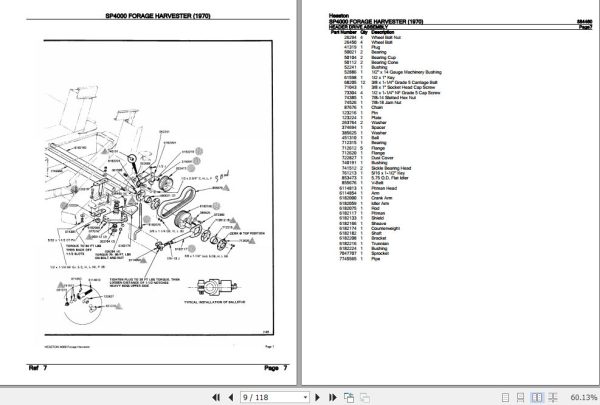 Hesston Forage Harvester SP4000 Parts Catalog 884460 2