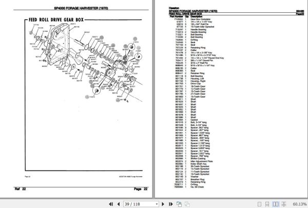 Hesston Forage Harvester SP4000 Parts Catalog 884460 3