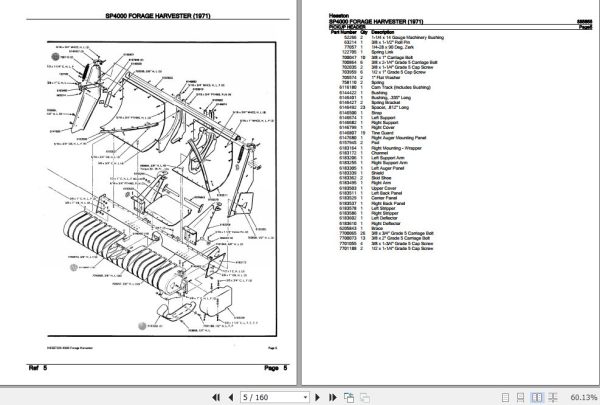 Hesston Forage Harvester SP4000 Parts Catalog 885855 2