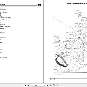 Hesston Forage Harvester Sp4000 Parts Catalog 887257 3
