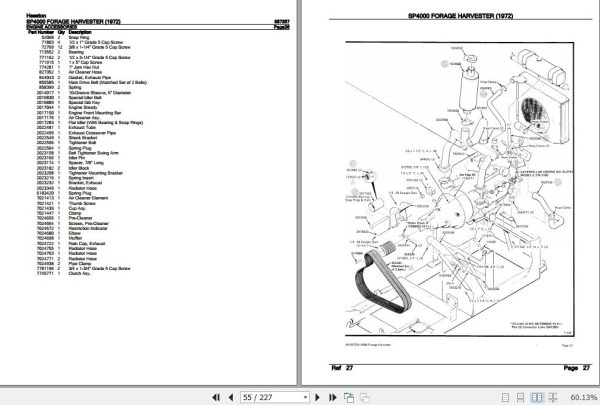 Hesston Forage Harvester SP4000 Parts Catalog 887257 3