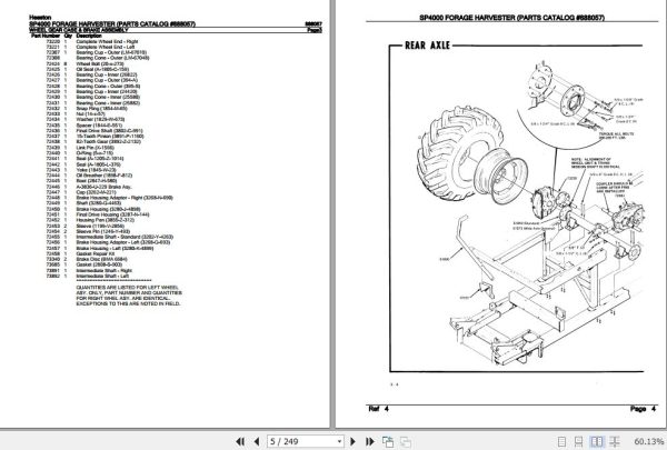 Hesston Forage Harvester SP4000 Parts Catalog 888057 2