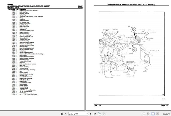 Hesston Forage Harvester SP4000 Parts Catalog 888057 3