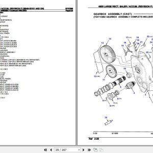 Hesston Large Rect. Baler 4900 Parts Catalog 00707865 2