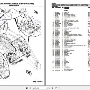 Hesston Large Rectangular Baler BB9090 Parts Catalog 652038 Hesston Large Rectangular Baler Bb9090 Parts Catalog 652038 2