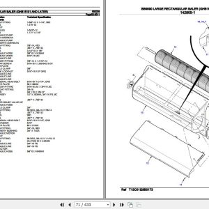Hesston Large Rectangular Baler BB9090 Parts Catalog 652038 Hesston Large Rectangular Baler Bb9090 Parts Catalog 652038 3