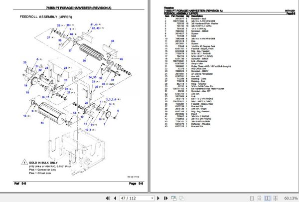 Hesston PT Forage Harvester 7155S Parts Catalog 00714221 3
