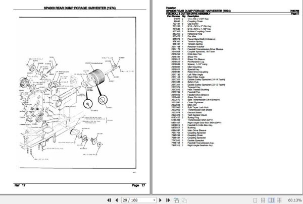 Hesston Rear Dump Forage Harvester SP4000 Parts Catalog 7080799 2