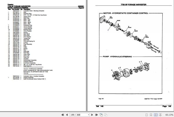 Hesston SP Forage Harvester 7730 Parts Catalog 09900301 3
