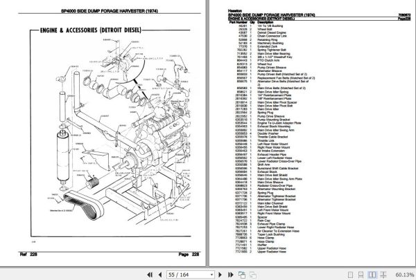 Hesston Side Dump Forage Harvester SP4000 Parts Catalog 7080872 3
