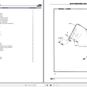 Hesston Windrower 420SP Parts Catalog 884536 1