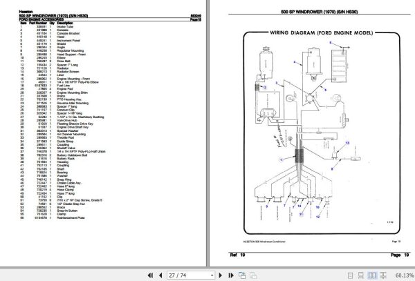 Hesston Windrower 500SP Parts Catalog 883249 3