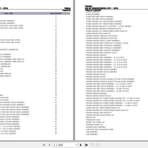 Hesston Windrower 520SP Parts Catalog 7080344 1