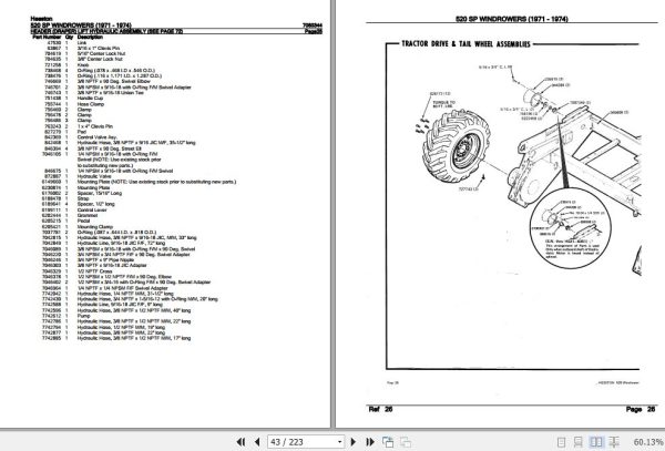 Hesston Windrower 520SP Parts Catalog 7080344 3