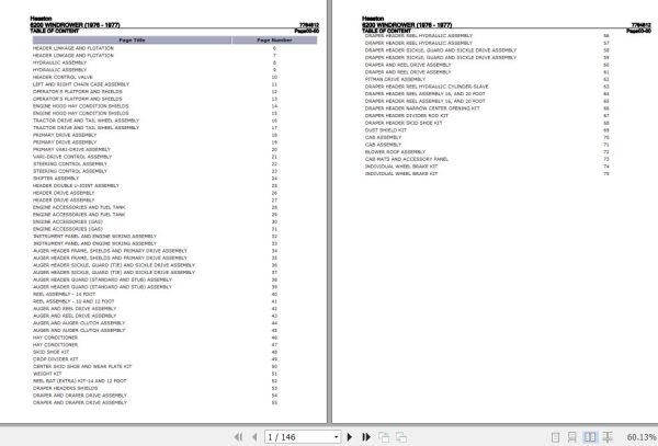 Hesston Windrower 6200 Parts Catalog 7784812 1