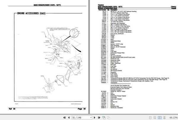 Hesston Windrower 6200 Parts Catalog 7784812 3