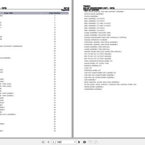 Hesston Windrower 620SP Parts Catalog 887125 1