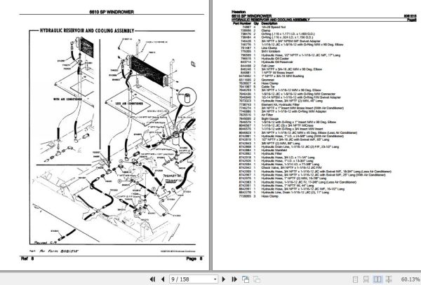 Hesston Windrower 6610 SP Parts Catalog 8081515 2