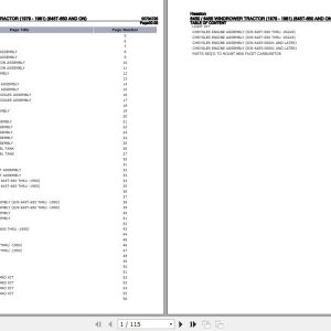 Hesston Windrower Tractor 6450 6455 Parts Catalog 00704720 1