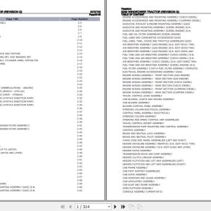 Hesston Windrower Tractor 8200 Parts Catalog 00707702 1