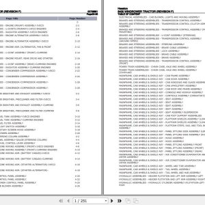 Hesston Windrower Tractor 8400 Parts Catalog 00708881 1
