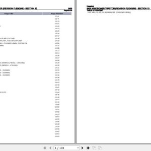 Hesston Windrower Tractor 8400 Parts Catalog 8400 1