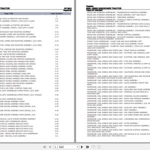Hesston Windrower Tractor 8550 8550S Parts Catalog 00718812 1