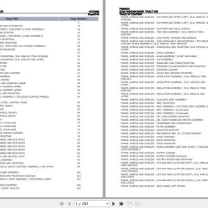 Hesston Windrower Tractor 9240 Parts Catalog 00723382 1