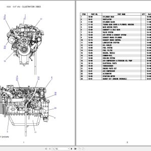 Hino Engine J08ETM KSFB Parts Catalog 1