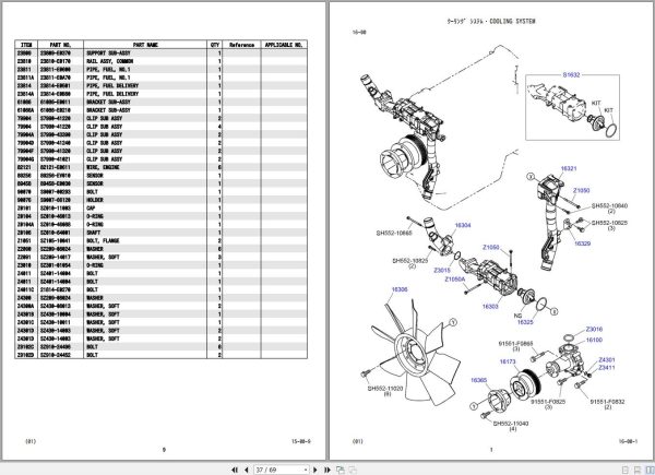 Hino Engine J08EUV KSFE Parts Catalog 2