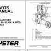 Hyster Forklift Challenger H70XL H80XL H90XL H100XL H110XL H90XLS G5 Parts Manual 897526 1999 1