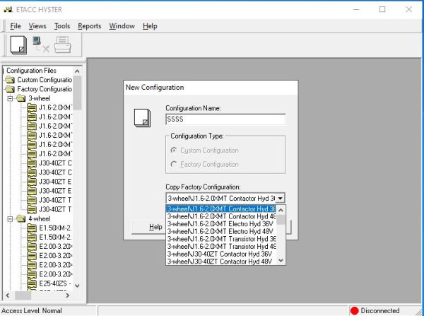 Hyster Forklift ETACC 08.2024 2.42.15 Display Program and Database 3