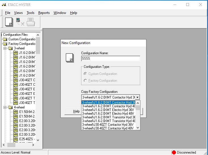Hyster Forklift ETACC 08.2024 2.42.15 Display Program and Database 3