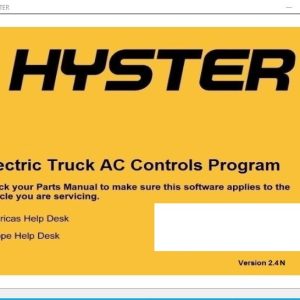 Hyster Forklift ETACC 08.2024 2.42.15 Display Program and Database