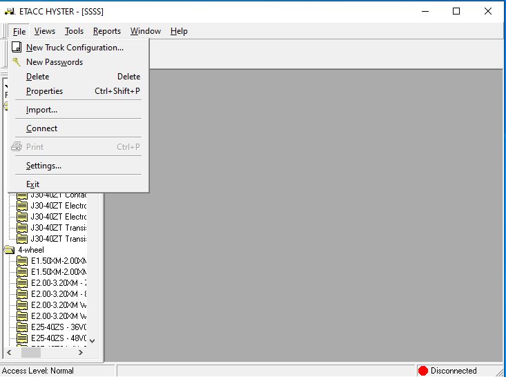 Hyster Forklift ETACC 08.2024 2.42.15 Display Program and Database 4