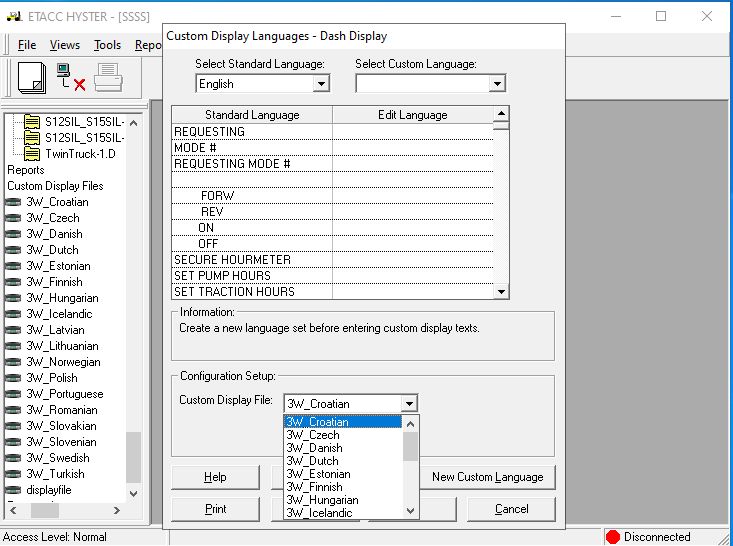 Hyster Forklift ETACC 08.2024 2.42.15 Display Program and Database 6