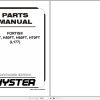 Hyster Forklift FORTIS H40FT H50FT H60FT H70FT L177 Parts Manual 1599949 2021 1