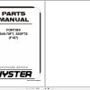 Hyster Forklift FORTIS S40 70FT S55FTS F187 Parts Manual 1580500 2021 1