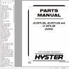 Hyster Forklift J5.0XTLG6 J6.0XTLG6 J7.0XTLG6 A2A8 Parts Manual 4387693 2025 1