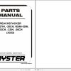 Hyster Forklift REACHSTACKER RS45 27IH to RS45 36CH A222 Parts Manual 897858 2010 1