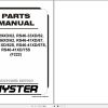 Hyster Forklift RS46 29XD 62 to RS46 41XD 75S F222 Parts Manual 4278261 2020 1