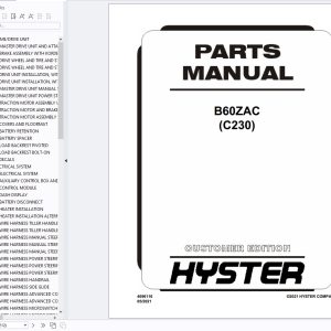 Hyster Forklift Truck 2021 Part Manual PDF 4.07GB 1