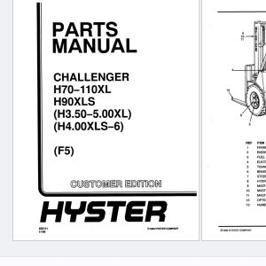 Hyster Forklift Truck 2021 Part Manual PDF 4.07GB 2