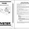 Hyster Forklift Truck BE80ZHD BE100ZHD A244 Service Manual 1