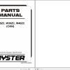 Hyster Forklift W25ZC W30ZC W40ZC C454 Parts Manual 4168647 2020 1