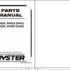 Hyster Forklift W30ZA W40ZA B453 W20ZR W30ZR B455 Parts Manual 1524244 2021 1