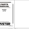 Hyster Forklift W45ZHD A419 Parts Manual 4099877 2020 1