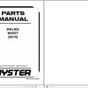 Hyster Forklift WALKIE W45XT B215 Parts Manual 897941 2018 1