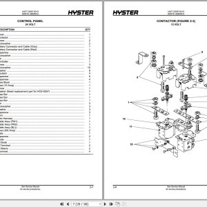 Hyster Forklift WALKIE W45XT B215 Parts Manual 897941 2018 2